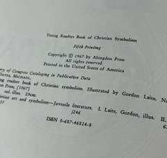 Young Reader’s Book of Christian Symbolism Vintage 1967 Hardcover Michael Daves