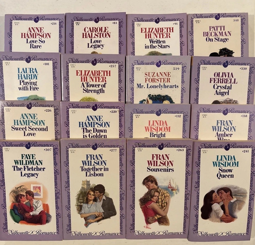 silhouette romance book lot 1980s (16) (C22)