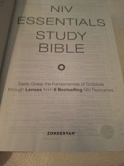 NIV Essentials Study Bible Zondervan 2013 HCDJ Illustrated NO MARKS Color Maps