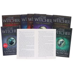 The Witcher Complete Series By Andrzej Sapkowski 8 Books Box Set Collection – PB