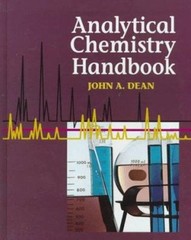 Analytical Chemistry Handbook Hardcover J. Dean