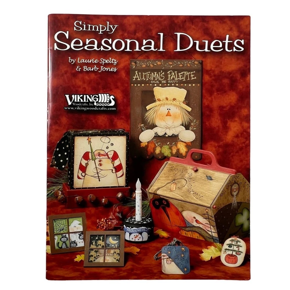 SIMPLY SEASONAL DUETS Decorative Painting Pattern Book Autumn Folk Art Crafts