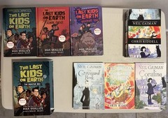 2 Box Sets/6 Books: Last Kids on Earth Max Brallier & Neil Gaiman Graveyard/Milk