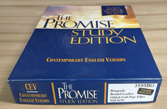 The Promise Holy Bible Study Edition 3595BG CEV Burgandy Bonded Leather New