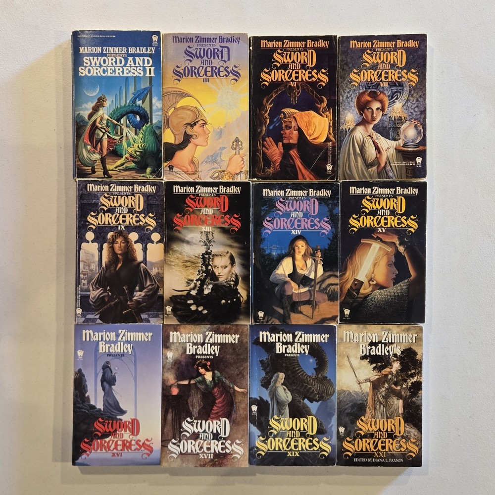 Sword And Sorceress – Vol 2 + 3 + 6 + 7 + 9 + 13-17 + 19 + 21 PB BOOK LOT OF 12