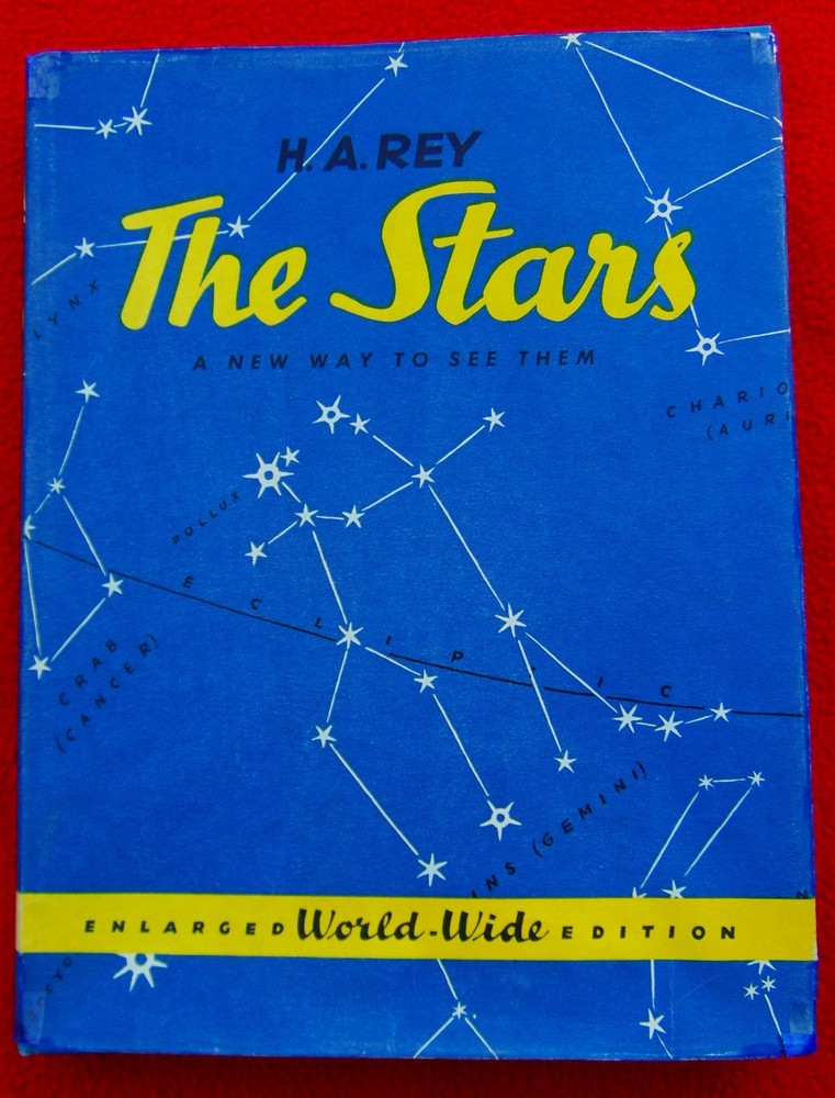 „THE STARS, A NEW WAY TO SEE THEM” ~1966~ DUST COVER=STAR MAP~HARDBACK~161 PAGES