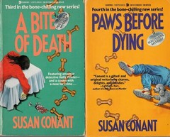 Paws Before Dying & A Bite of Death, by Susan Conant (2 MM PBs) Dog Lover Myster