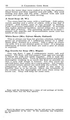 1916 A California Cook Book 47 Pages