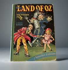 The Land of Oz Hardcover Book L Frank Baum 1939 Reilly Lee Popular Edition VTG