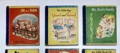 Vintage 1940s Miniature 4″ Children’s Book Lot A Little Book & Lollipop Book (8)