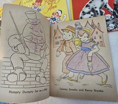 Lot of 10 Vintage USED Children’s Coloring Books 1950’s-60s Era in Nice Shape