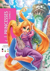 Coloriages mystères Disney – Princesses Tome 2: Colorie les chiffres et découvre