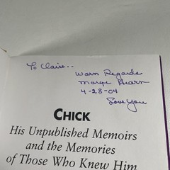 Chick Hearn His Unpublished Memoirs Book Signed By Steve Springer Marge 2004
