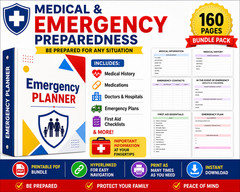 DIGITAL CONTENT- Emergency Binder Printable | End of Life Planner | Household Fa