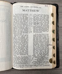 MOROCCO LEATHER Bible; RSV World 1962; Concordance; Thumb Indexed; Color Maps