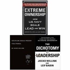 NEW Jocko Willink 3 Books Set (Extreme Ownership, Dichotomy, Discipline Equals)