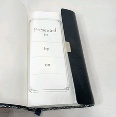 NIV Trimline Bible 1984 Zondervan Blue Bonded Leather Snap Flap Red Letters