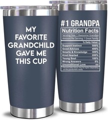 20 Oz BPA-Free Steel Tumbler – Perfect Gift for Grandfather’s Birthday & More
