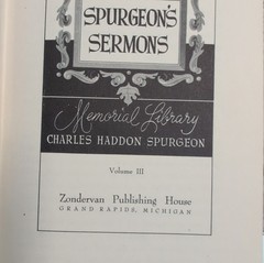 Lot of 5 Books Spurgeon’s Sermons Charles Spurgeon Christian Vol. 3, 6, 10, 15