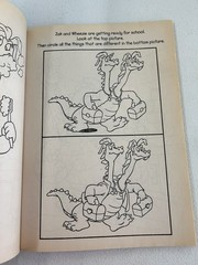 Vintage Dragon Tales Family And Friends Coloring Activity Book Cut Out Doll Y2K