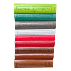 Set of 9 COMMON SENSE, FEDERALIST PAPERS, CONSTITUTION, MEDITATIONS +5 Leather