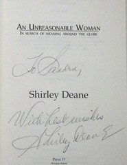An Unreasonable Woman by Shirley Deane Signed