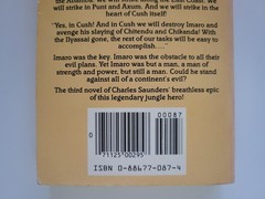 1985 THE TRAIL OF BOHU CHARLES R. SAUNDERS IMARO III 1ST EDITION PAPERBACK DAW