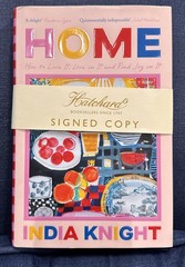 Home by India Knight Hardcover Book Signed