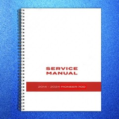 HONDA Pioneer 700 Service Manual 2014-2024 – BOUND – COVERS – XL FOLDOUT PAGES