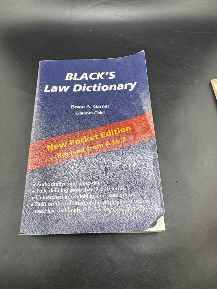 Black’s Law Dictionary : Pocket Edition by Thomas Black (1996, Trade Paperback)