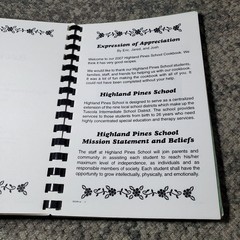 Recipes Cookbook Highland Pines School 2007 Young Adult Class Morris Press