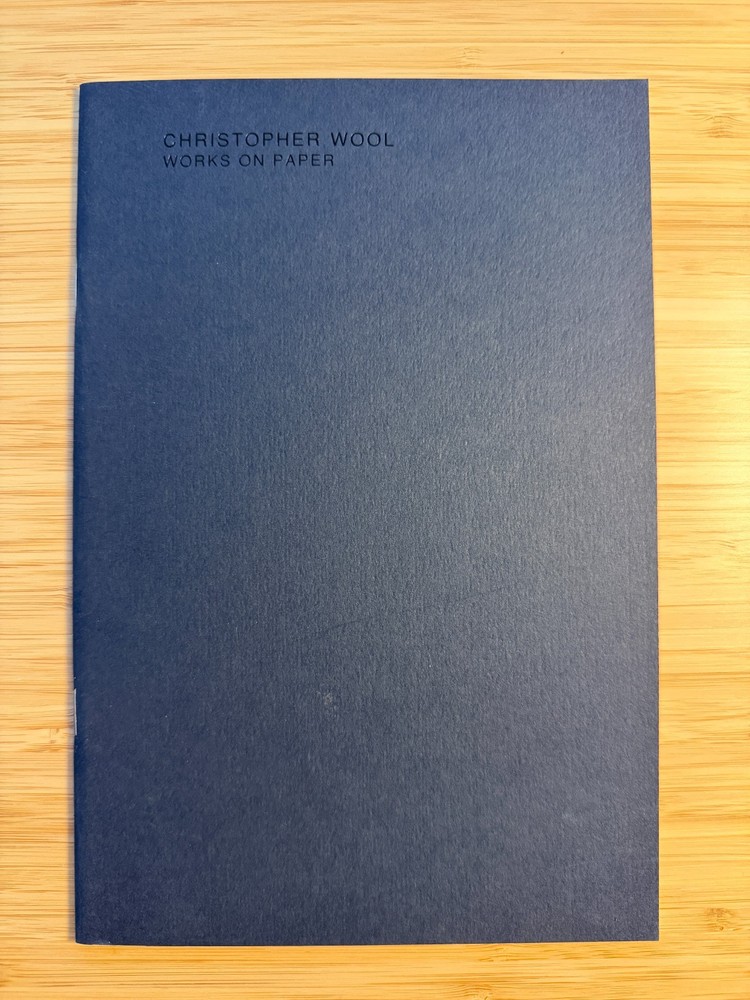 CHRISTOPHER WOOL WORKS ON PAPER Book 1990