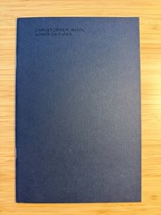 CHRISTOPHER WOOL WORKS ON PAPER Book 1990