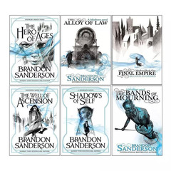 Mistborn 6 Books Collection Set by Brandon Sanderson (Final Empire, Well of Asce