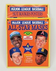 MLB ALL-STAR MASKS AND POSTER BOOKS – 8 BOOKS! – FULL SET! – NEW IN WRAP!