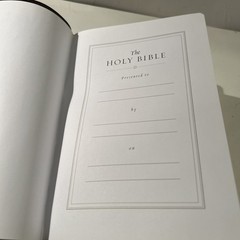 ESV Personal Reference Holy Bible Brown Tan Tru-Tone Single Column Side Ref.