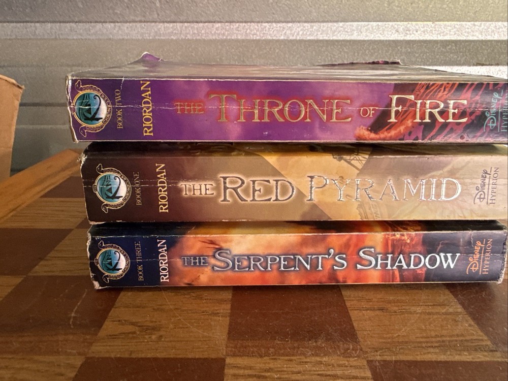 The Kane Chronicles Rick Riordan Books 1 2 3 Complete Set Used