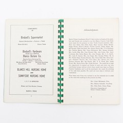 Blanco Country Cook Book Texas 1971 Edition 112 pages GBC Paperback