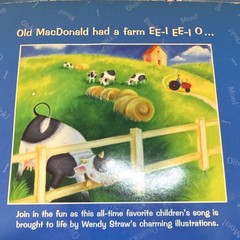 Old MacDonald Had a Farm Board Book Illus Wendy Straw Ages 2-3 4-8