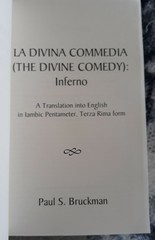 La Divina Commedia: Inferno by Paul S. Bruckman (2011, Trade Paperback) AS SHOWN