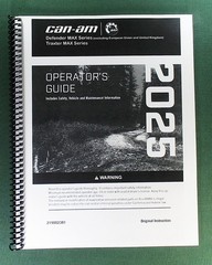 2025 Can-Am Defender MAX DPS HD10 Owner’s Manual: 260 Pages & Protective Covers!