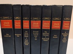 The Complete Novels of Mark Twain 7 Volume Book Set Hardcover Nelson Doubleday