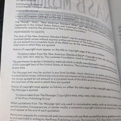 NASB / The Message Parallel Bible by Zondervan Staff 2004, Black Bonded Leather