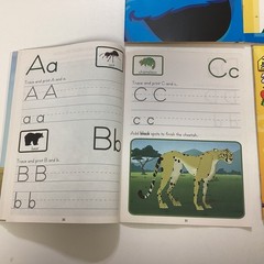 Alphabet Numbers Printing Practice Preschool Kindergarten 7 Activity Book Lot