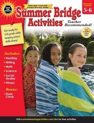 Summer Bridge Activities 5th to 6th Grade Workbooks All Subjects, Middle School