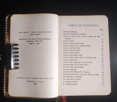 THE CATHOLIC FAMILY BOOK OF NOVENAS – John J. Crawley, Publisher (Leather) 1956