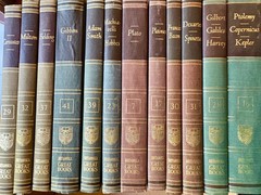 Great Books of the Western World YOU CHOOSE Vintage Tan Multi Color Cloth B3G1