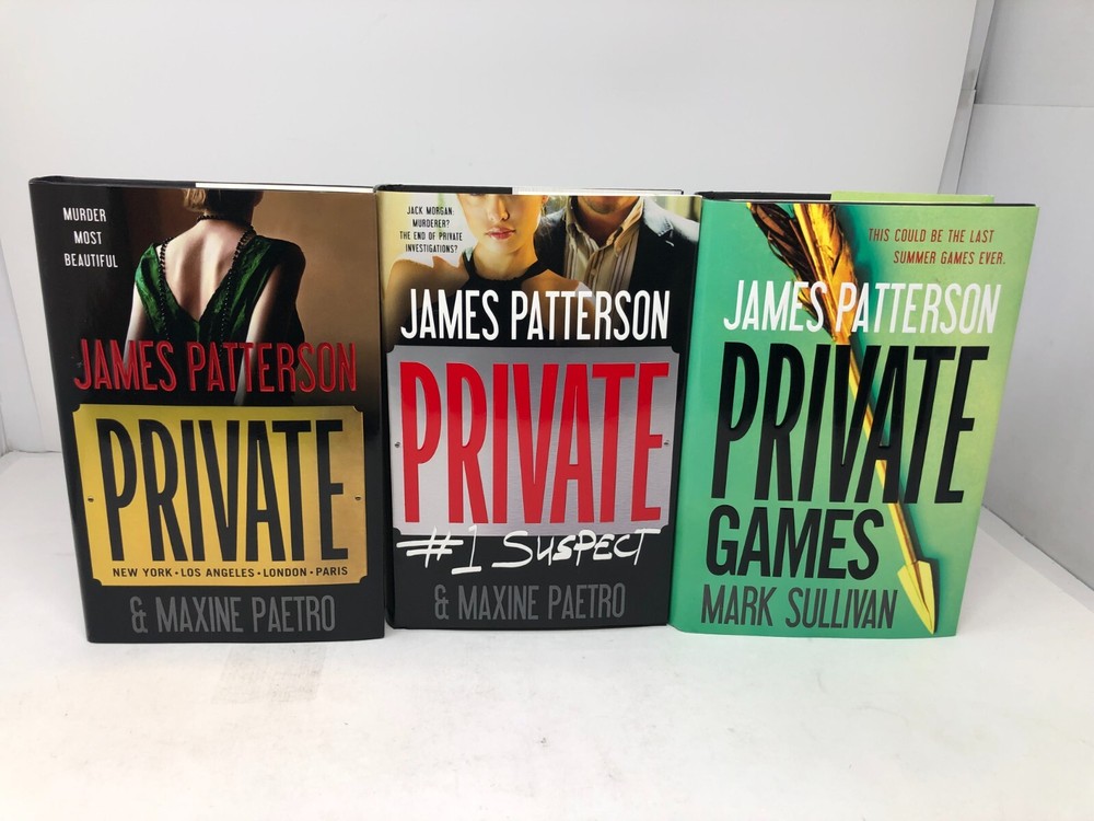 The Private Novels by James Patterson First Edition Hardcovers