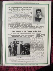 VICTOR BOOK OF THE OPERA Debut New RECORDS DEC 1915 Supplement Victrola CATALOG