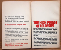 Colossus and Fall of Colossus by D.F. Jones 1975/76 Berkley Medallion Paperback
